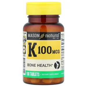 Mason Natural Vitamin K, 100 mcg, 100 Tablets
