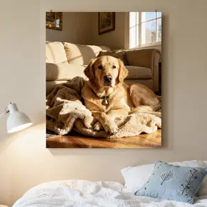 Custom Canvas Prints with Your Photos Customized Photo Canvas Personalized Canvas Picture Frame Wall Art Christmas Birthday Gifts for Dog Pet Baby Mom Dad Man Women Couple Boyfriend Girlfriend Family