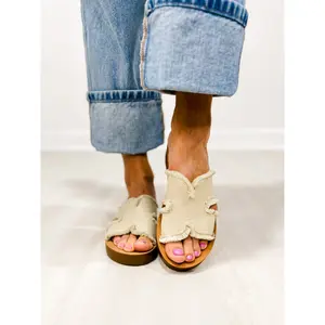 Corkys Hold Please Sandals in SAND FRAYED