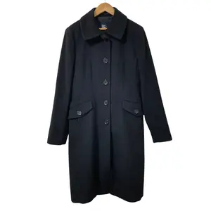 Pre-owned BURBERRY Wool Small Leather Goods London Angora Coat