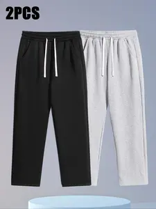 Men's Outdoor Sports Pants, Casual Solid Color Trousers for Running, Hiking and Traveling, Comfortable and Durable Athletic Pants, Perfect for Daily Wear, Athleisure Style Bottoms