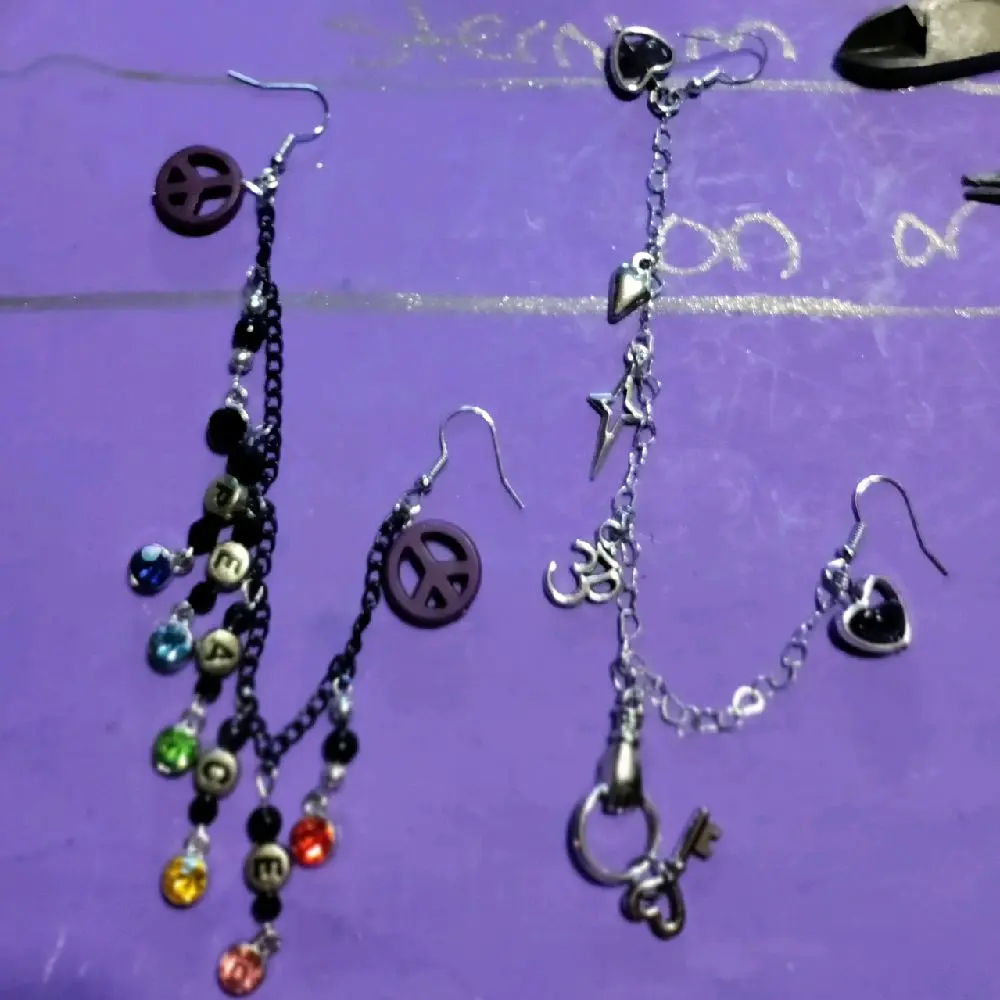 Lady Emjay's Unique Double Piercing Earrings AKA Two Hole Earrings
