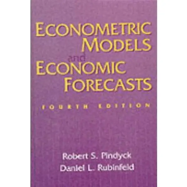 USED-Econometric Models and Economic Forecasts by Robert Pindyck (Hardcover)