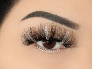 Metamorphosis Silver Glitter Eyelashes pretty lashes Faux Mink