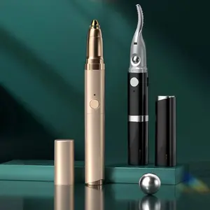 Double-Head 2-in-1 Electric Eyelash Curler & Eyebrow Trimmer