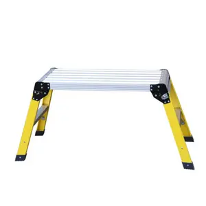 Aluminum  Step Ladder Heavy Duty Foldable Aluminum Platform 330 Lbs Capacity