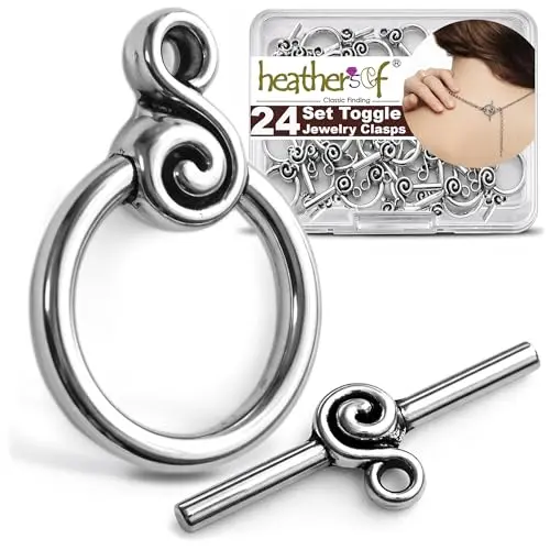 Medium silver toggle clasp