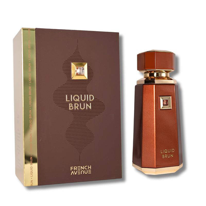 French Avenue Liquid Brun Eau de Parfum 3.4 fl.oz liquide Edp Spray Floral Arabian Fragrance Floral Chypre Scent Edp Fragrance