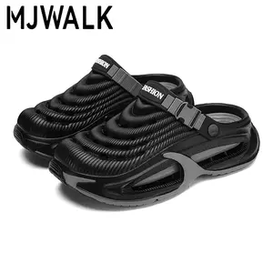 New Indoor/Outdoor Sports Slippers – Non-Slip, Waterproof, Comfortable, High Elasticity, Height-Increasing Design, Suitable for Daily Use at Home and by the Pool Men's Thick Sole Clogs