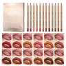 QIBEST Women's Long-Lasting Matte Lip Liner Pencils Multi-Pack - Flawless Easy-Coloring Cosmetic Makeup Kits for Beauty Enthusiasts