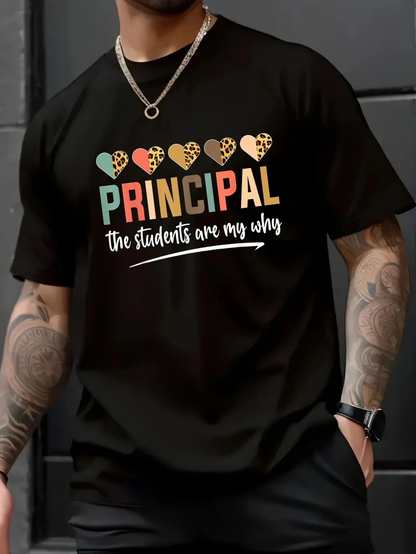 100% Cotton Unisex Principal The Students Are My Why Principals Principal T-Shirt, Men Graphic T Shirts T-Shirt Top