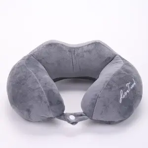 1pc Pure Color U-Shaped Pillow, Travel Neck Pillow, Travel Neck Cushion, Neck Rest Cushion, Comfortable Soft Cover, Portable for Home Office Train Car Camping Plane RV