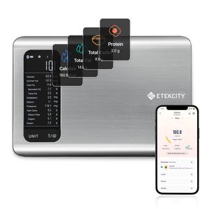 Etekcity ESN00 AI Smart Food Scale | 19 Nutrient Facts Auto Scan | Digital Calorie Counter for Meal Prep & Fitness | Compact Stainless Design SummerWins, DFYD, DealsForYouDays
