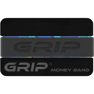 Money Band - BLACK - Premium Silicone Band for Cash & Cards - Slim & Durable Design