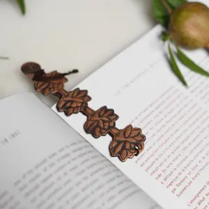 Handcrafted Copper Mogra Flower Bookmark - Premium Metal Stationery Gift