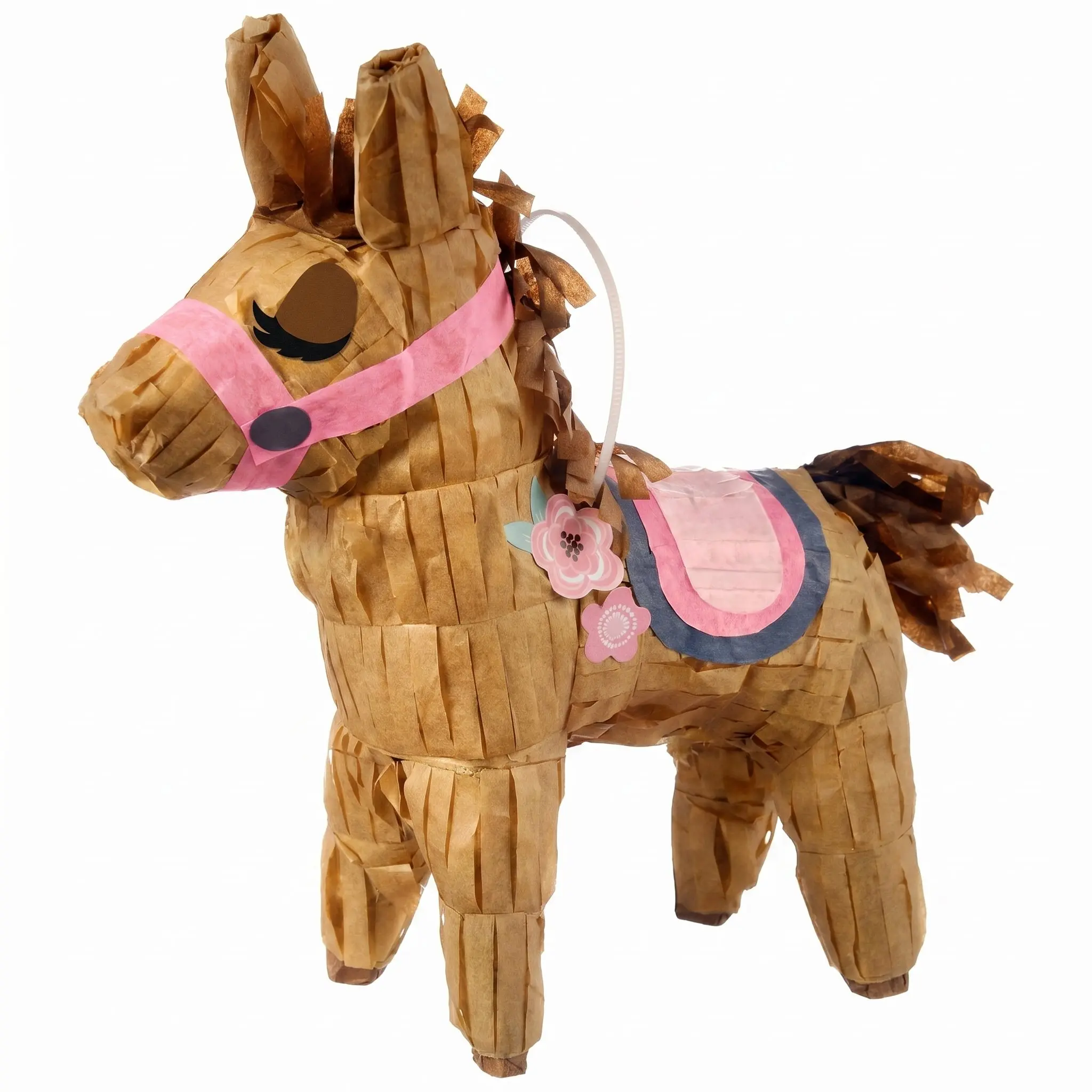 Mini Saddle Up Horse Piñata Hanging Decoration for Kids' Birthday
