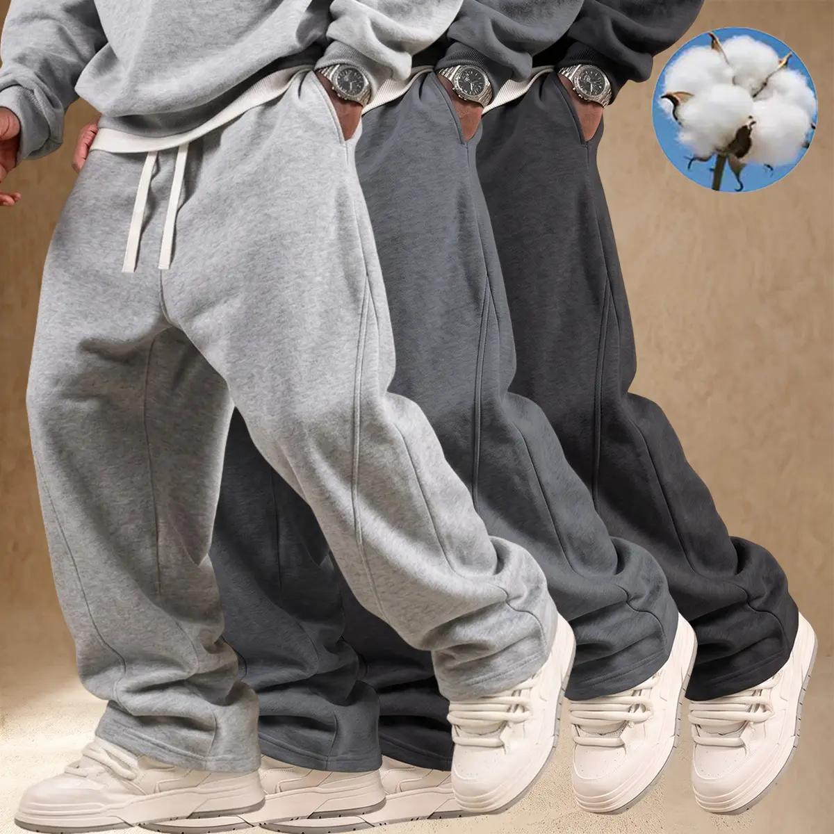 Light gray + Dark gray + Black