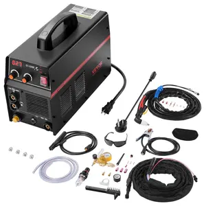 Father's Day Gift VEVOR 3 in 1 Plasma Cutter Welder Machine, CT-520E TIG/MMA Plasma Cutter Combo Machine, 30A Plasma Cutting Machine, 200A TIG Welder and 200A Stick Welder, Digital 110/220V Dual Voltage IGBT Inverter portable digital scale