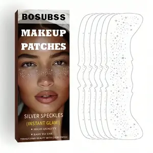 Gold/silver Color Star Glitter Face Tattoo Stickers Easy to Apply Natural Freckles Makeup Decoration Essential Items