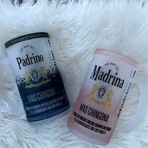 Mug Padrinos Tarro 16 oz - Drinkware Washable