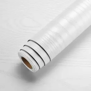 Wood Grain Self-adhesive Wallpaper, Textured Wall Paper, Removable PVC Foil for Countertops, Furniture and Kitchen Walls, Easy to Clean, Interior Designer