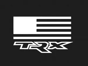 TRX American Flag Vinyl Decal Set of 2