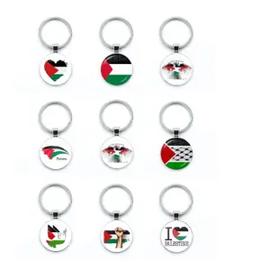 Palestinian Flag 16 Different Type Keychain Girls' Multifunctional bear pendant gift box christmas gift necklace