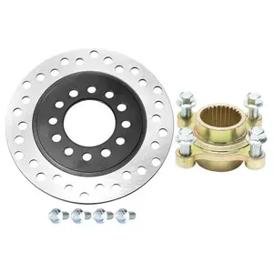 Suisuitong Go Kart Rear Brake Disc Rotor & Brake Disc Rotor Hub for Karting ATV UTV Drift Trike Golf Cart Quad Buggy Dune Moped Lawn Mower Four Wheeler Tricycle Mobility Offroad Motorcycle Project