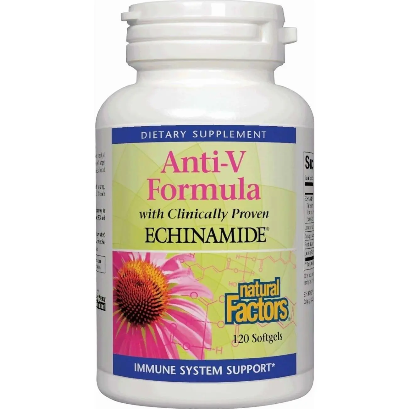 Natural Factors Anti-V Formula - Healthy Immune System Support Supplement - Herbal Immune Health Supplement with Reishi Mushroom & Licorice Root - 120 Softgels (120 Servings)