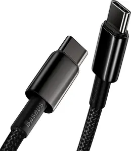 Baseus Tungsten Gold Fast Charging Cable (100 W Type‑C to Type‑C)