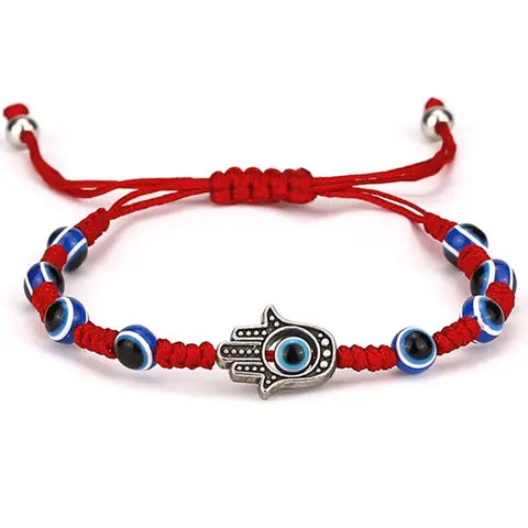 Evil Eye Design Bracelet, Adjustable Braided Bracelet for Women & Men, Fashion Jewelry for Party, Daily Clothing Decor, Trendy Exquisite Jewelry for Birthday Gift, Fashionable Bracelet Style