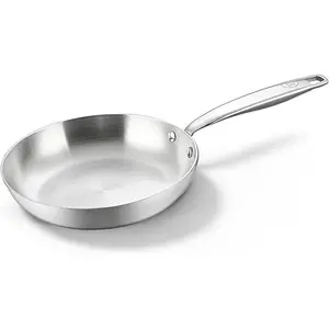 BE LIVING Essential Series 8 inch 20 cm Fry Pan Triply Stainless Steel PFAS-Free Nonstick Induction Compatible Even Heat Distribution Durable Easy to Clean