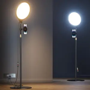 VIMOSE 10.5 Inch Ring Light with 69" Tripod Stand & Phone Mount, Professional LED Fill Light for Makeup, TikTok, YouTube Live & Vlog Shooting, Black