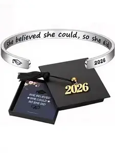 2026 Graduation Gift for Her & Him: Inspirational Graduation Bracelet  A Gift for the Class of 2026 (High School & College), Includes Gift Box