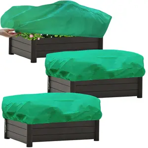 Large Plant Frost Blanket, Garden Supplies - Long Winter Cold Protection Cover (59x17.7x15.7in) with Adjustable Drawstring Closure, Non-Woven Fabric for Outdoor/Indoor Plants, Flower Beds, Balcony - Windproof & Snowproof Insulation, Winter Blanket