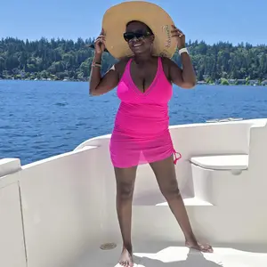 Product Review of Blooming Jelly Tummy Control Mesh Sheer Sarong Wraps Women One Piece Swim Dress#TikTokShopHolidayHaul from C**l ** T**e