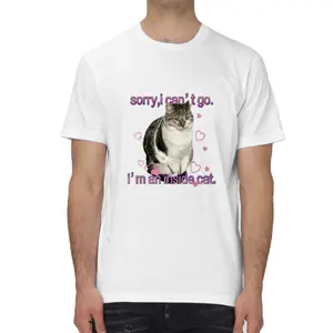 I'm an Inside Cat Y2k Funny Tee for Men and Women - Unhinged Graphic Tees, Funny Tshirt Exchange,Men gifts Cotton Menswear