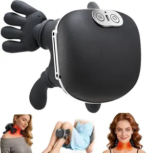 Neck Massager with Heat for Pain Relief Deep Tissue Cordless Neck and Shoulder Massager with Heat and Fingers Bionic Hand Electric Cervical Back Massagers vibratory massager