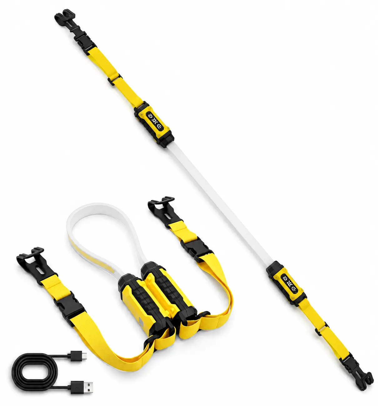 CuLIDing Foldable Underhood Work Light, 1500LM Ultra-Bright LED Mechanics Light Bar, 8000mAh Rechargeable Maintenance Light with Magnet & Hooks, Dual Color Temp, IP54 Waterproof for Car Repair, Garage