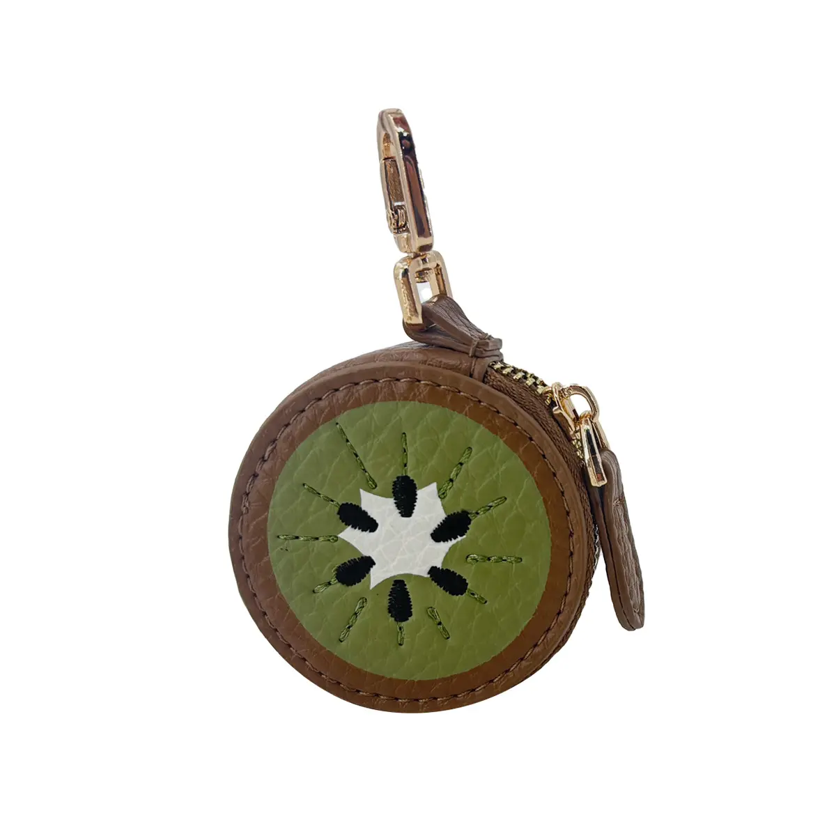 Mini Strawberry Charm Coin Purse Keychain Adorable Fruit-Shaped Wallet with Golden-Tone Clasp Compact & Portable Hand Washable Christmas Gift for Women