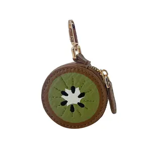 Mini Strawberry Charm Coin Purse Keychain Adorable Fruit-Shaped Wallet with Golden-Tone Clasp Compact & Portable Hand Washable Christmas Gift for Women