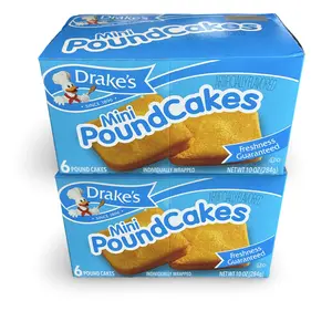 Drake's Mini Pound Cakes – 2 Boxes | 6 Cakes per Box (12 Total Cakes)