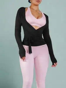 Pilates Core Wrap Top (Black)