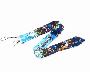 Anime Source Kingdom Hearts Video Game Series Sora Keyblade Blue Keychain Lanyard ID Badge Holder