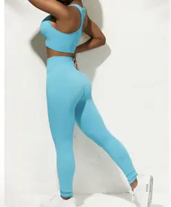 Women´s seamless ribbed workout set 2 piece (Leggings) yoga set