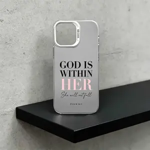 Quote Printed Beautiful iPhone Case 17 16 11 15 14 13 12 Pro Max Plus Black Silver Shockproof Cover