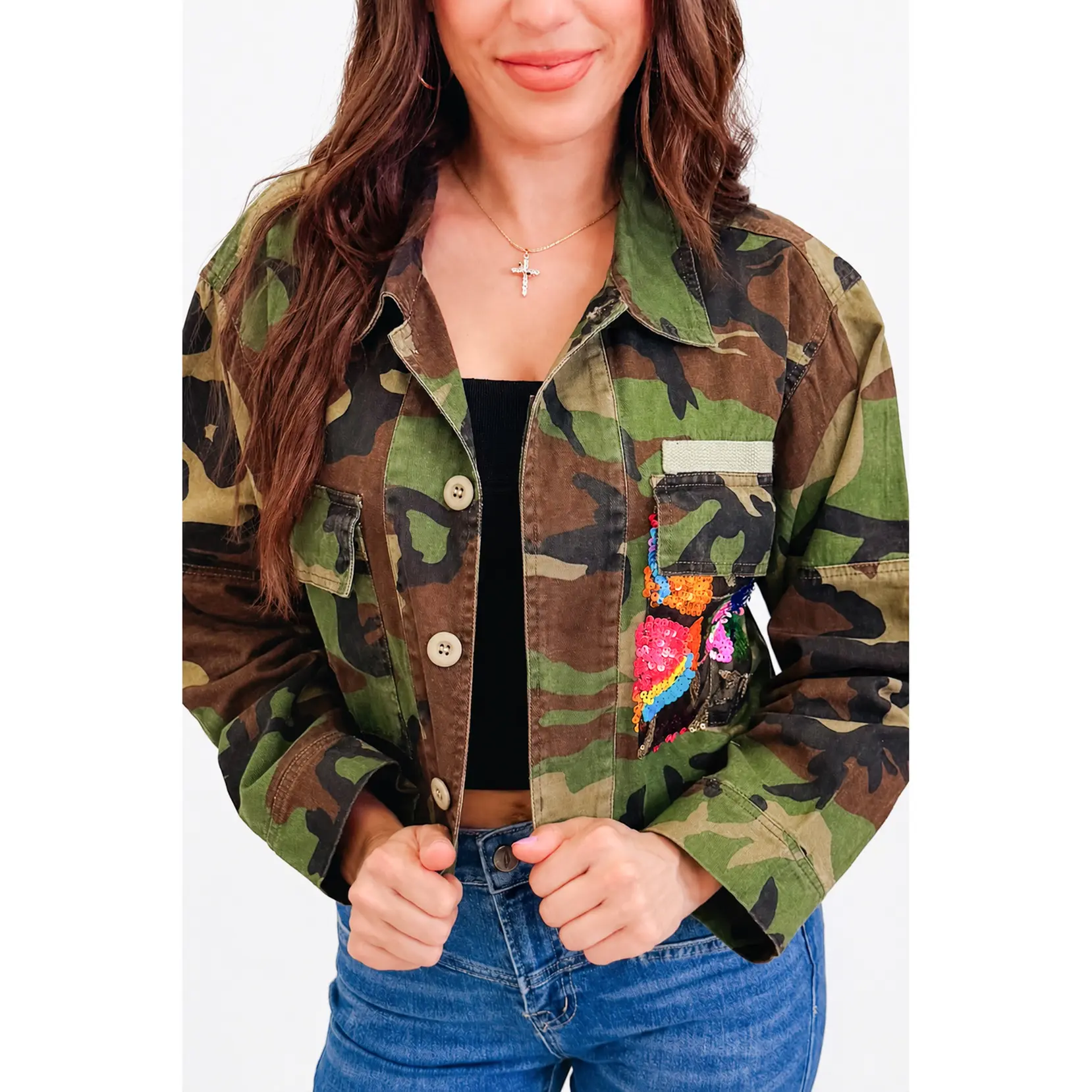 Hidden Gems Camo Shacket Hidden Gems Camo Shacket