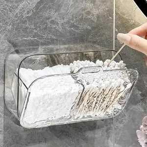 No Drill Easy Install Wall-Mounted Bathroom Storage Rack, Portable Pull-Out Tray for Cosmetics, Perfumes, and Lipsticks