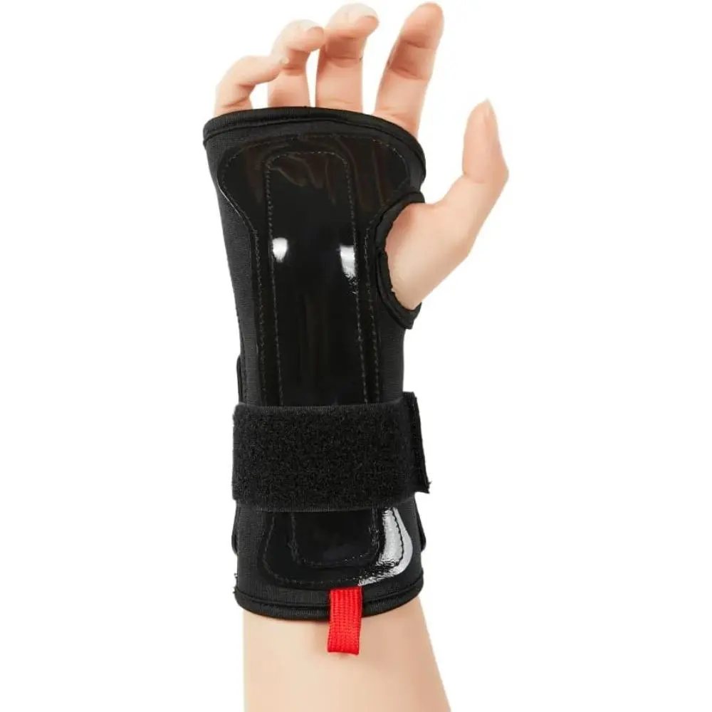 Unisex Breathable Adjustable Slip-On Wrist Guards (1 Pair) with Padded Palm, Aluminum Splint & Polyester Blend - for Skateboarding, Biking - Sizes S-M-L, Lightweight, Small, Large, Male, Snowboarding, Inline Skating, Extreme Sports, 3.9% Nylon