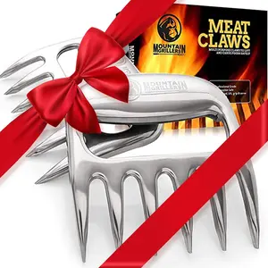 Chicken shredder and meat shredder claws effortless pulled pork bbq claws for meat shredding versatile 2pack bear claws for grill smoker barbecue black